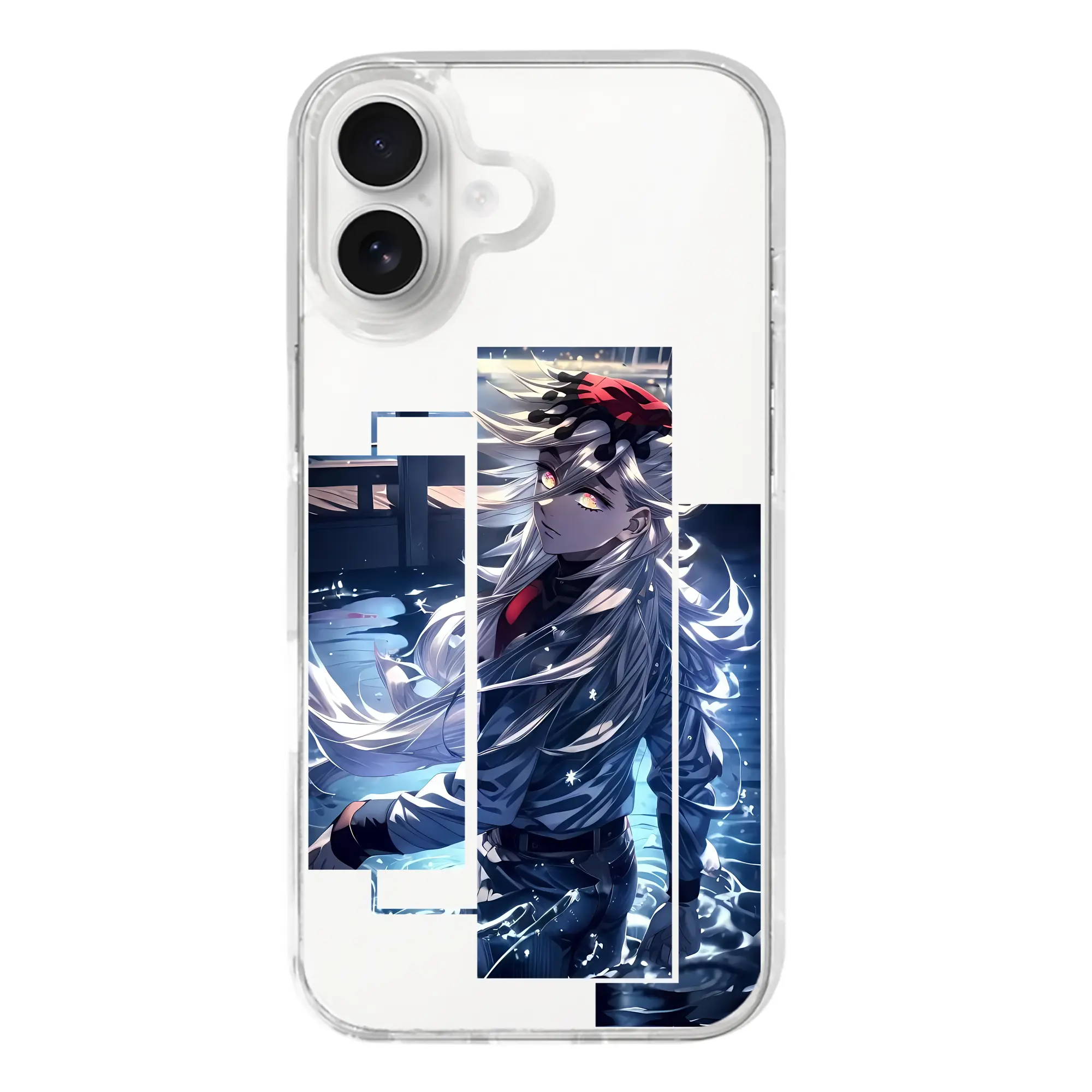 鬼滅の刃 グッズ,童磨 - iPhone 17シリーズ 透明スマホケース – 薄型・耐衝撃・精密フィット保護カバー